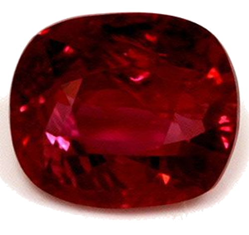0.98 carat RED Cushion Rubinas (1)