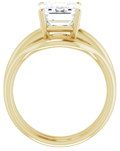 14K Yellow 10x8 mm Emerald Engagement Ring Mounting (7)