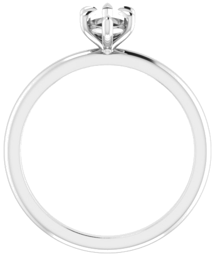 14K White 9x4.5 mm Marquise Solitaire Engagement Ring Mounting (2)