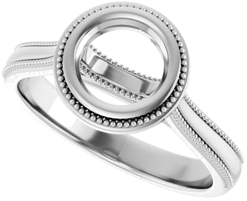 Sužadėtuvių Žiedas „Solitaire“ 585 Baltojo Aukso Round 6.5mm (5)