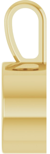 14K Yellow 8 mm Round Bezel-Set Pendant Mounting (3)