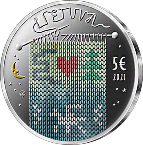 2021 Egle the Queen of Serpents 5 Euro Silver coin (1)