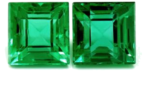 2.11 carat GREEN Square Smaragdas (1)