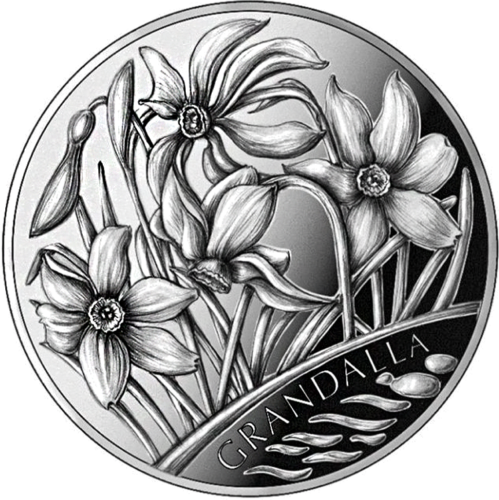 2021 Andora Marginedos tiltas ir Poetinis Narcizas 1,25 euro monetos (4)