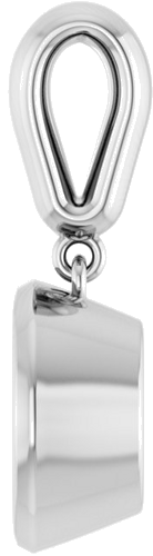 Sterling Silver  9 mm Round Pendant Mounting (3)