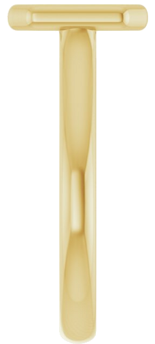 Sužadėtuvių Žiedas „Bezel-Set Solitaire“ 585 Geltonojo Aukso Emerald 8mm x 6mm (4)