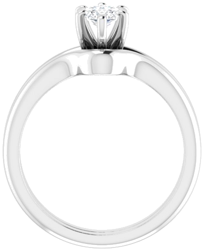 Sužadėtuvių Žiedas „Solitaire“ 585 Baltojo Aukso Marquise 9mm x 4.5mm (7)