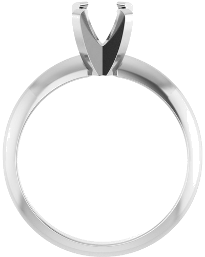 Sužadėtuvių Žiedas „Solitaire“ 585 Baltojo Aukso Oval 7mm x 5mm (2)