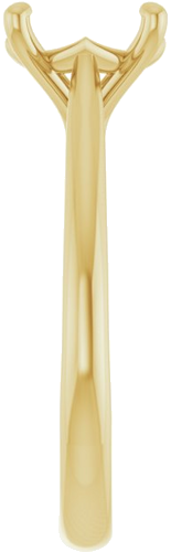 14K Yellow 8.2 mm Round Solitaire Engagement Ring Mounting (4)