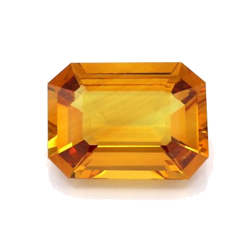 12.15 carat YELLOW STEP cut Octagonal Safyras (1)