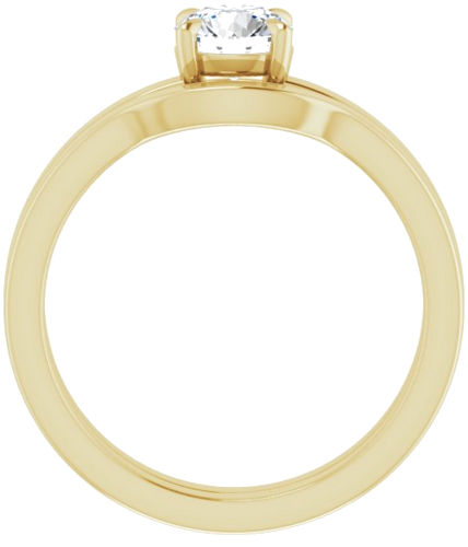 14K Yellow 5.5 mm Round Solitaire Engagement Ring Mounting (7)