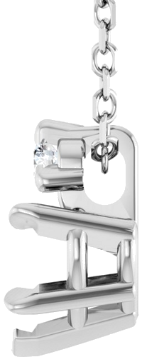 Pakabukas „Accented Heart“ 925 Sidabro Heart Shape 5mm (3)