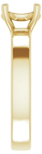 Sužadėtuvių Žiedas „Solitaire“ 585 Geltonojo Aukso Round 7mm (4)