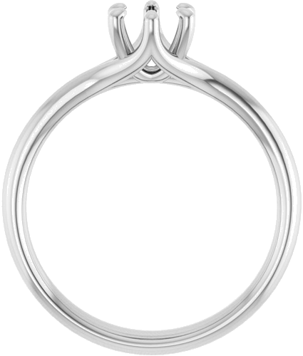 10K White 5.2 mm Round Engagement Ring Mounting (2)