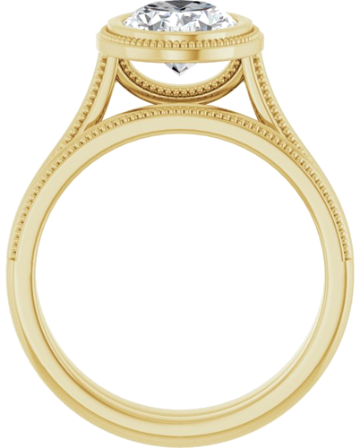 Sužadėtuvių Žiedas „Solitaire“ 585 Geltonojo Aukso Oval 9mm x 7mm (7)