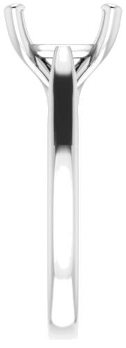 Sužadėtuvių Žiedas „Solitaire“ 585 Baltojo Aukso Cushion 9mm (4)