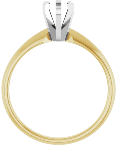 Sužadėtuvių Žiedas „Solitaire“ 585 Baltojo Ir Geltonojo Aukso Pear Shape 8mm x 5mm (2)