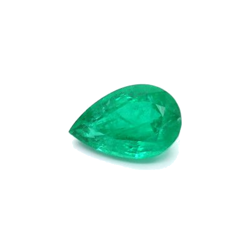2.24 carat GREEN MODIFIEDBRILLIANTSTEP cut Pear Smaragdas (1)