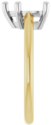 Sužadėtuvių Žiedas „Solitaire“ 585 Baltojo Ir Geltonojo Aukso Heart Shape 8mm (4)