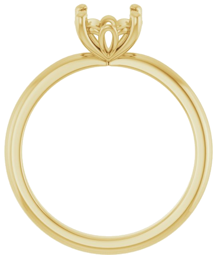 Sužadėtuvių Žiedas „Solitaire“ 585 Geltonojo Aukso Round 7mm (2)