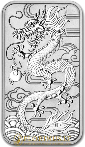 2018 Drakonas Australija 1 oz sidabrinė moneta (1)