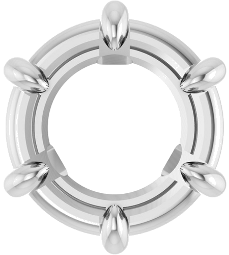 14K White 8 mm Round Slide Pendant Mounting (1)