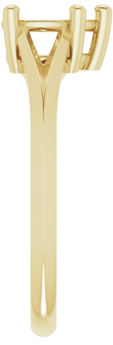 Sužadėtuvių Žiedas „Solitaire“ 585 Geltonojo Aukso Pear Shape 7mm x 5mm (4)