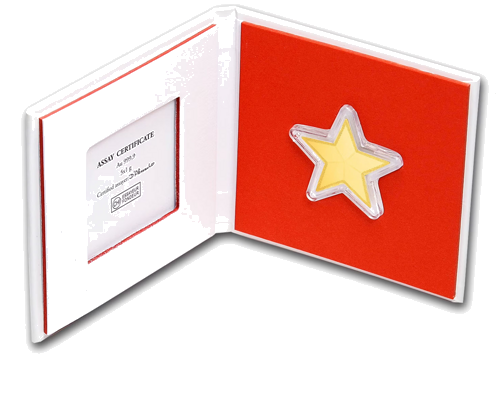 5 x 1 g CombiBar™ Auksinė Žvaigždė Valcambi (1)