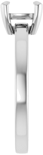 Sužadėtuvių Žiedas „Solitaire“ 585 Baltojo Aukso Cushion 6mm (4)