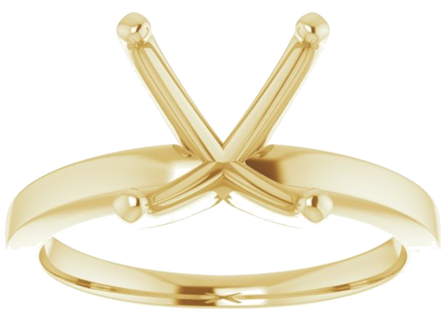 Sužadėtuvių Žiedas „Solitaire“ 585 Geltonojo Aukso Oval 11mm x 9mm (3)