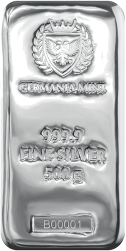 500 г серебряный слиток Germania Mint (2)