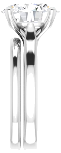Sužadėtuvių Žiedas „Solitaire“ 950 Platinos Oval 11mm x 9mm (9)