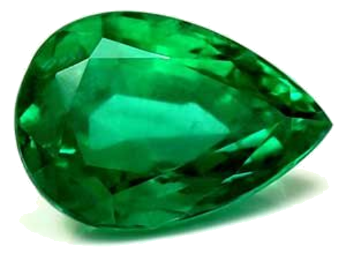 3.3 carat GREEN Pear Smaragdas (1)