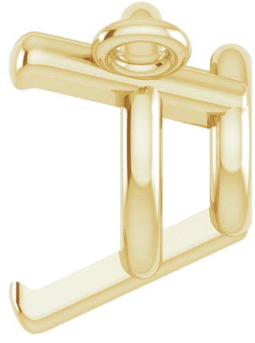 14K Yellow 6.5 mm Round 3-Prong Necklace Center (3)