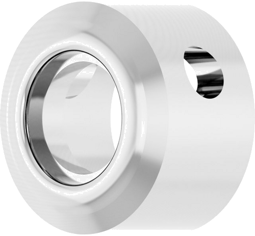 10K White 3.4 mm Round Bezel-Set Slide Pendant Mounting (2)