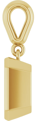 14K Yellow  8x6 mm Emerald Pendant Mounting (3)