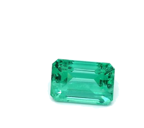 1.6099999999999999 carat GREEN STEP cut Octagonal Smaragdas (1)