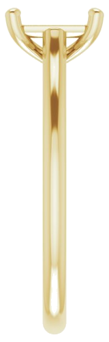 Sužadėtuvių Žiedas „Infinity-Inspired“ 585 Baltojo Ir Geltonojo Aukso Emerald 7mm x 5mm (4)