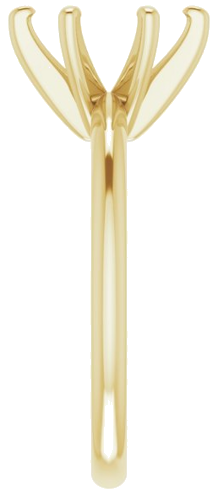 Sužadėtuvių Žiedas „Solitaire“ 585 Geltonojo Aukso Oval 9mm x 7mm (4)