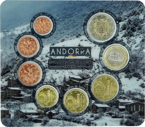 2020 Andora Euro monetų BU rinkinys (2)