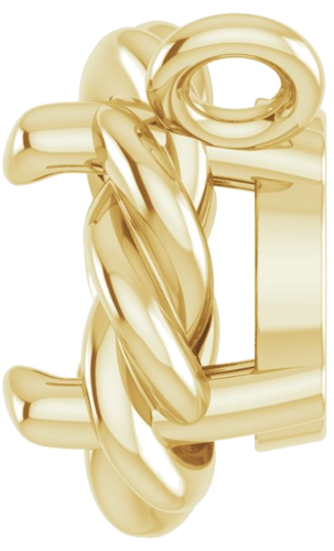 14K Yellow 4 mm Round Claw-Prong Rope Solitaire Necklace Center (3)