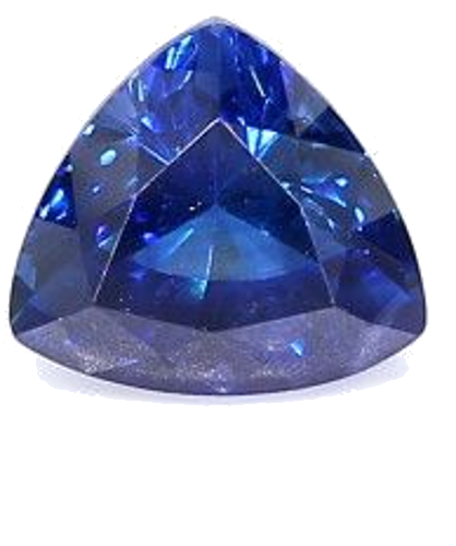1.99 carat BLUE BRILLIANTSTEP cut Triangular Safyras (1)