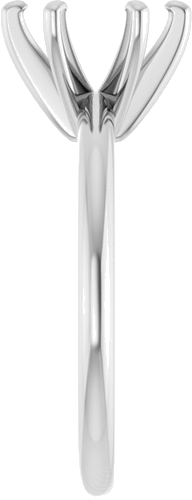 Sužadėtuvių Žiedas „Solitaire“ 585 Baltojo Aukso Round 8.2mm (4)