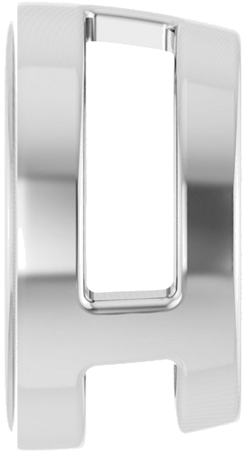 Pakabukas „Round Bezel-Set Slide“ 950 Platinos Round 9mm (3)