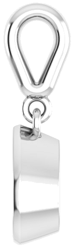 14K White  7x5 mm Pear Pendant Mounting (3)