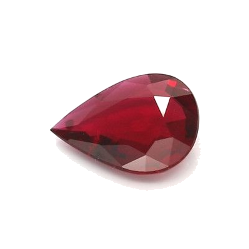 1.16 carat RED MODIFIEDBRILLIANTSTEP cut Pear Rubinas (1)