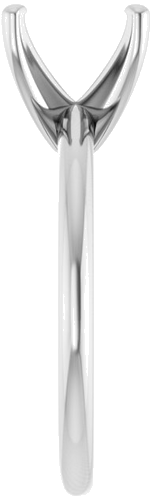 Sužadėtuvių Žiedas „Solitaire“ 585 Baltojo Aukso Oval 10mm x 8mm (4)