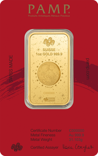 1 oz Collectible Investment Gold Bar Year of the Horse PAMP (4)