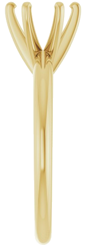 Sužadėtuvių Žiedas „Solitaire“ 585 Geltonojo Aukso Round 7.3mm x 7.7mm (7)