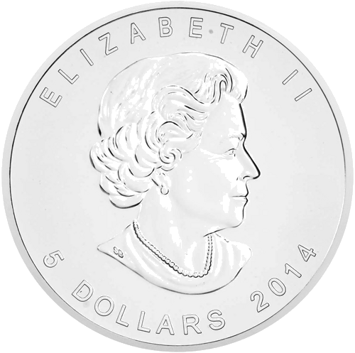 1 oz Sakalas 2014 Kanada sidabrinė moneta (2)